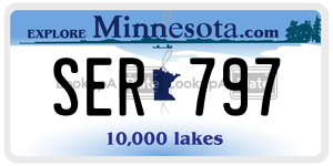 SER797 license plate in Minnesota