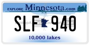 SLF940  license plate in MN
