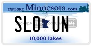 SLOUN  license plate in MN