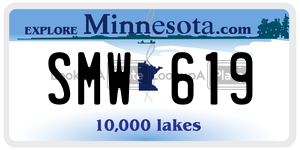 SMW619  license plate in MN