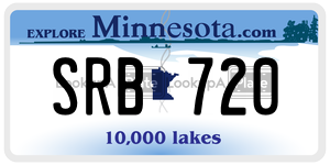 SRB720  license plate in MN