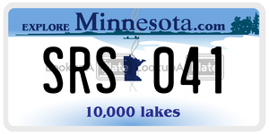 SRS041 license plate in Minnesota