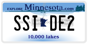 SSIDE2  license plate in MN