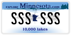 SSSSSS license plate in Minnesota