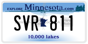 SVR811  license plate in MN