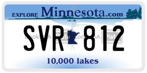 SVR812  license plate in MN