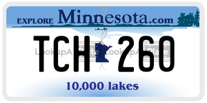 TCH260  license plate in MN