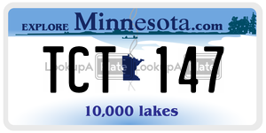 TCT147  license plate in MN