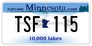 TSF115  license plate in MN