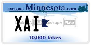 XAI license plate in Minnesota