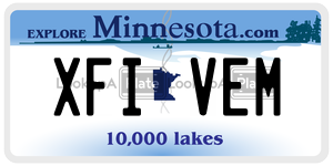 XFIVEM  license plate in MN