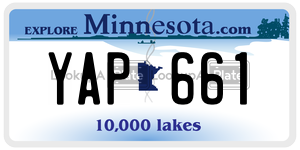YAP661  license plate in MN