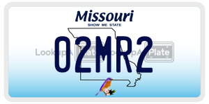 02MR2  license plate in MO