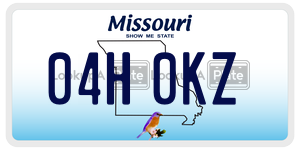 04H0KZ  license plate in MO
