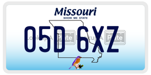 05D6XZ  license plate in MO