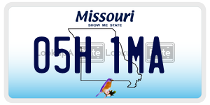 05H1MA  license plate in MO