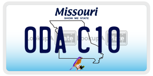 0DAC10  license plate in MO
