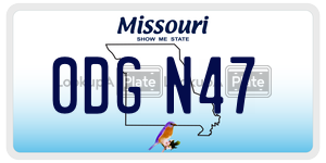 0DGN47  license plate in MO
