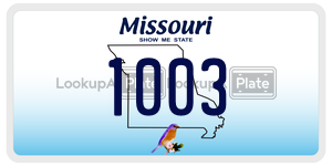 1003  license plate in MO