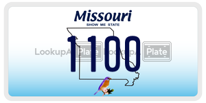 1100  license plate in MO