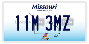 11M3MZ  license plate in MO