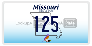 125  license plate in MO