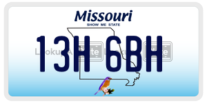 13H6BH  license plate in MO