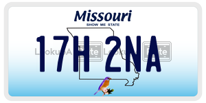 17H2NA  license plate in MO
