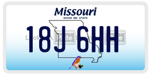 18J6HH license plate in Missouri