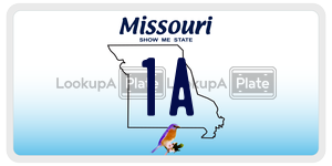 1A license plate in Missouri