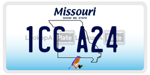 1CCA24  license plate in MO