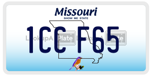 1CCF65 license plate in Missouri