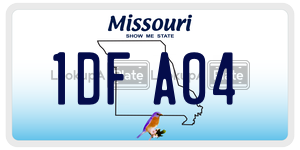 1DFA04  license plate in MO