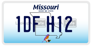 1DFH12  license plate in MO