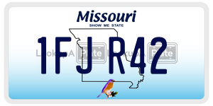 1FJR42  license plate in MO