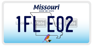 1FLE02  license plate in MO