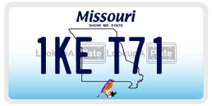 1KET71  license plate in MO