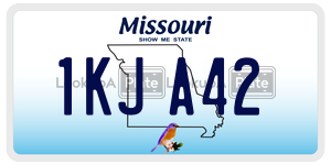 1KJA42  license plate in MO