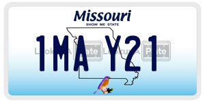 1MAY21  license plate in MO