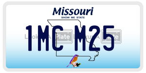 1MCM25  license plate in MO