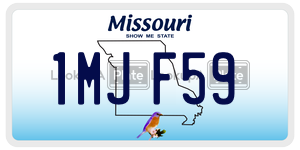 1MJF59  license plate in MO