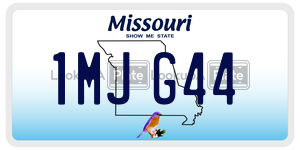 1MJG44  license plate in MO