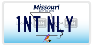 1NTNLY  license plate in MO