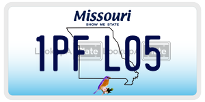 1PFL05  license plate in MO