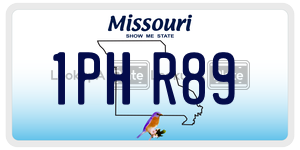 1PHR89  license plate in MO