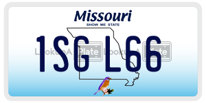 1SGL66  license plate in MO