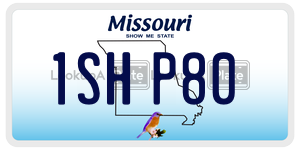 1SHP80 license plate in Missouri