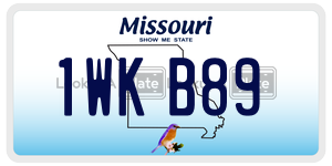 1WKB89  license plate in MO