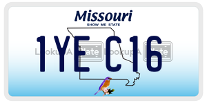1YEC16  license plate in MO