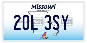 20L3SY  license plate in MO